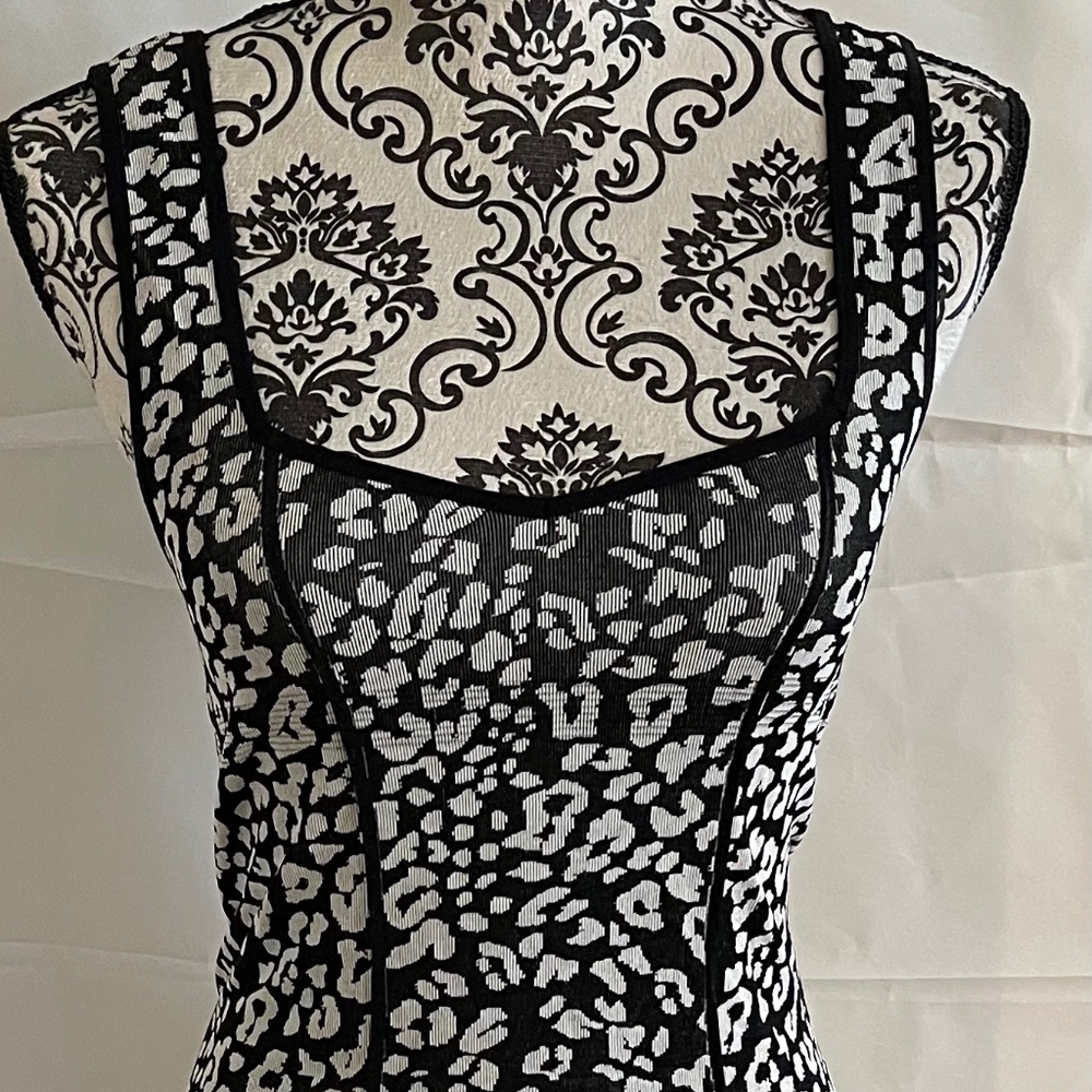 NWOT! Bebe Leopard BodyCon Nylon Dress M/L